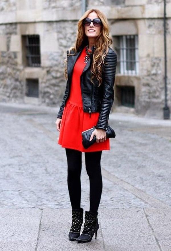 Красная юбка: с чем носить? Фото