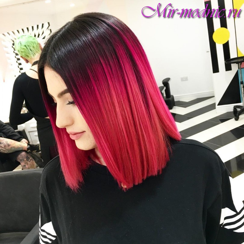 Модная покраска волос 2017 на средние волосы фото