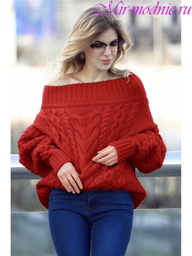 Вязаный свитер женский 2018