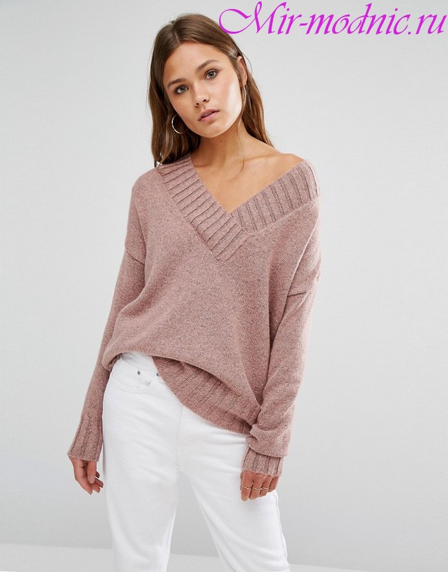 Вязаный свитер женский 2018
