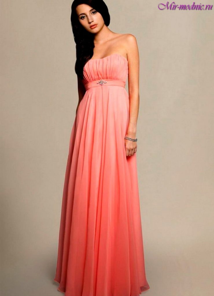 Коралловое платье с чем носить фото